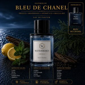 Perfume para hombre Scentology AZURE inspirado en Bleu de Chanel