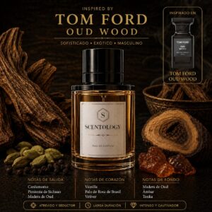 Scentology Blackwood, perfume para hombre inspirado en Oud Wood de Tom Ford