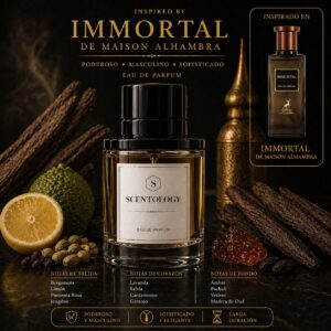 Scentology Eternal, perfume para hombre inspirado en Immortal de Maison Alhambra