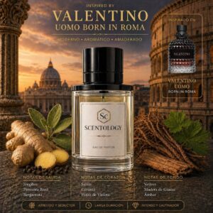 Scentology Romano, perfume para hombre inspirado en Uomo Born in Roma de Valentino